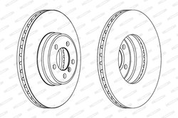 Disc frana Ferodo DDF1411C-1