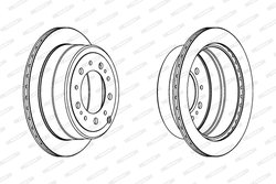 Disc frana Ferodo DDF1597C-1