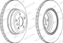 DISC FRANA FERODO DDF1716C-1 - Compatibil cu BMW