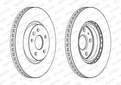 Disc frana Ferodo DDF1723C-1