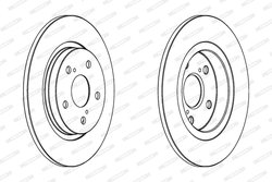 DISC FRANA FERODO DDF1755C - Compatibil cu TOYOTA