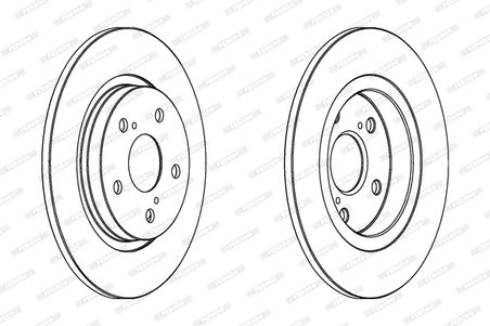 DISC FRANA FERODO DDF1755C - Compatibil cu TOYOTA