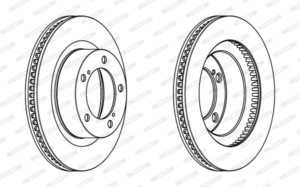 Disc frana Ferodo DDF1798C-1