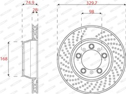 Disc frana Ferodo DDF2131RC-1