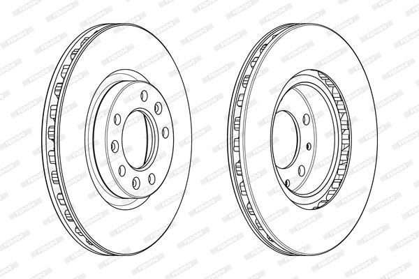 Disc frana Ferodo DDF2401C-1