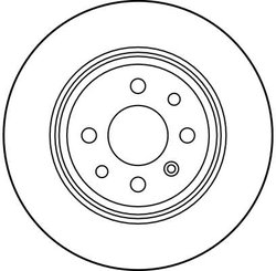 DISC FRANA TRW DF2772 - Compatibil cu CHEVROLET, OPEL, VAUXHALL
