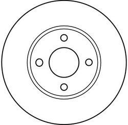 DISC FRANA TRW DF4019 - Compatibil cu NISSAN