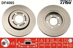 Disc frana TRW DF4065