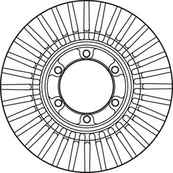 DISC FRANA TRW DF6007 - Compatibil cu HYUNDAI