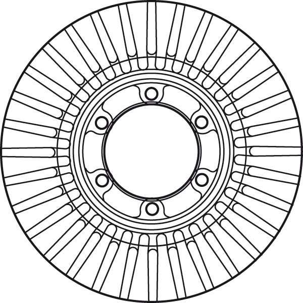 DISC FRANA TRW DF6007 - Compatibil cu HYUNDAI