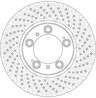 DISC FRANA TRW DF6213S - Compatibil cu PORSCHE