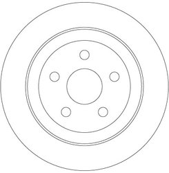 DISC FRANA TRW DF6282 - Compatibil cu CHRYSLER, DODGE