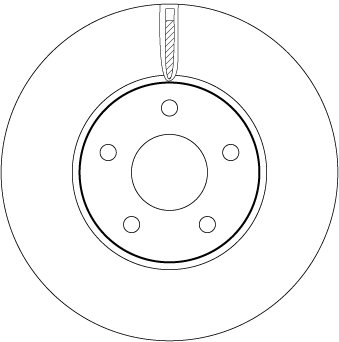 DISC FRANA TRW DF6975 - Compatibil cu FORD