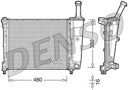 RADIATOR RACIRE MOTOR DENSO DRM13016 - Compatibil cu LANCIA