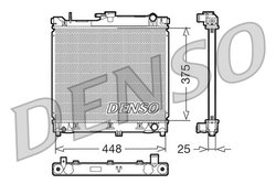 RADIATOR RACIRE MOTOR DENSO DRM47014 - Compatibil cu SUZUKI