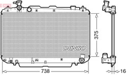 Radiator racire motor Denso DRM50083