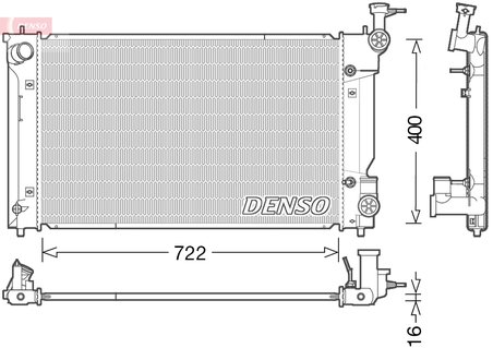 Radiator racire motor Denso DRM50098