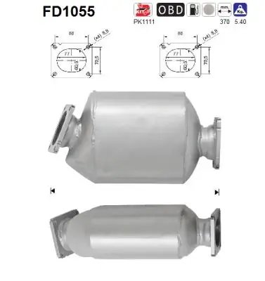 FILTRU DE PARTICULE AS FD1055 - Compatibil cu BMW