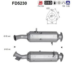 FILTRU DE PARTICULE AS FD5230 - Compatibil cu IVECO