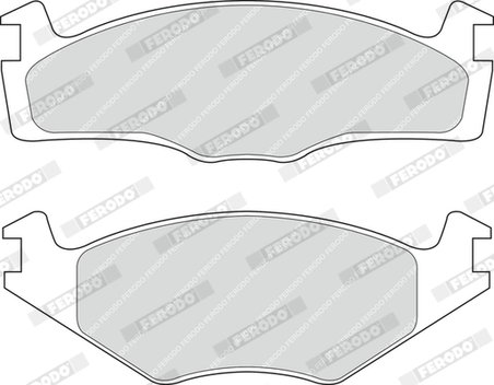 SET PLACUTE FRANA FERODO FDB392 - Compatibil cu ROVER, SEAT, VW