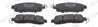 SET PLACUTE FRANA FERODO FDB5246 - Compatibil cu NISSAN