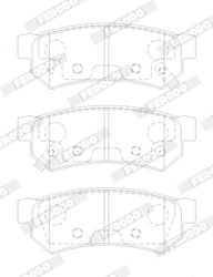 SET PLACUTE FRANA FERODO FDB5283 - Compatibil cu CHEVROLET