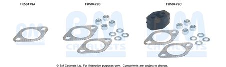 Set montare toba esapament BM Catalysts FK50479