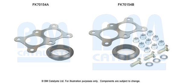 Set montare toba esapament BM Catalysts FK70154