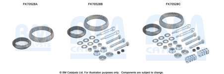 Set montare toba esapament BM Catalysts FK70528