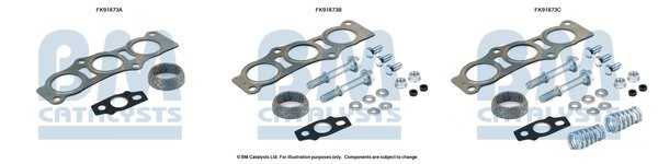 SET MONTAJ CATALIZATOR BM CATALYSTS FK91873 - Compatibil cu TOYOTA