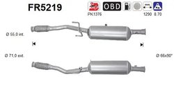 FILTRU DE PARTICULE AS FR5219 - Compatibil cu CITROEN, DS, OPEL, PEUGEOT, VAUXHALL