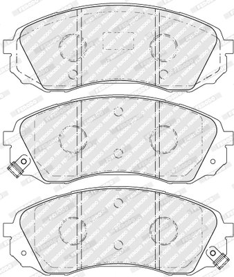 Set placute frana Ferodo FVR5115