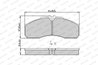 SET PLACUTE FRANA FERODO FVR1390 - Compatibil cu IVECO, NISSAN, RENAULT TRUCKS