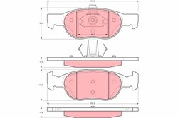 Set placute frana TRW GDB1382
