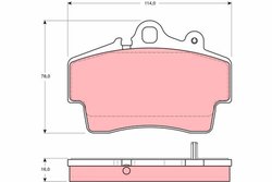 Set placute frana TRW GDB1394