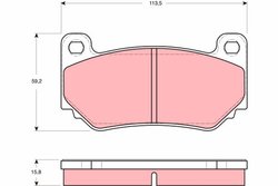 SET PLACUTE FRANA TRW GDB1568 - Compatibil cu MG