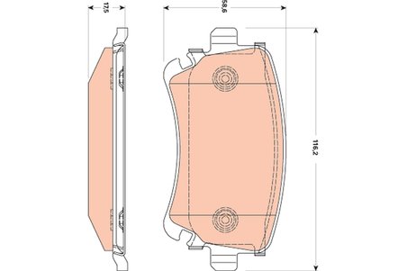SET PLACUTE FRANA TRW GDB1769 - Compatibil cu AUDI