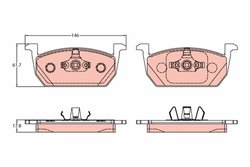 Set placute frana TRW GDB2159