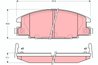 SET PLACUTE FRANA TRW GDB3161 - Compatibil cu ISUZU, OPEL