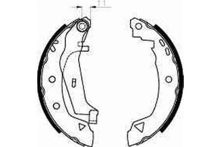 SET SABOTI FRANA TRW GS8240 - Compatibil cu ALFA ROMEO, CITROEN, DACIA, RENAULT
