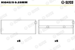 CUZINETI ARBORE COTIT GLYCO H1042/5 0.25MM - Compatibil cu ARO, DACIA, DAF, RENAULT, SAIPA, VOLVO
