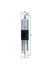 FILTRU COMBUSTIBIL KNECHT KL 104/1 - Compatibil cu BMW