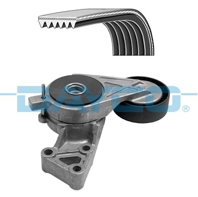 SET CUREA TRANSMISIE CU CANELURI DAYCO KPV327 - Compatibil cu AUDI, SEAT, SKODA, VW