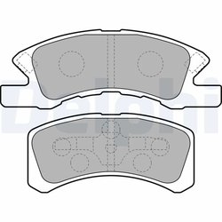 SET PLACUTE FRANA DELPHI LP1918 - Compatibil cu DAIHATSU, MITSUBISHI
