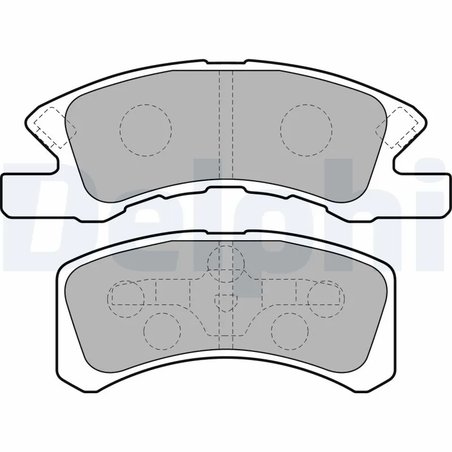 SET PLACUTE FRANA DELPHI LP1918 - Compatibil cu DAIHATSU, MITSUBISHI