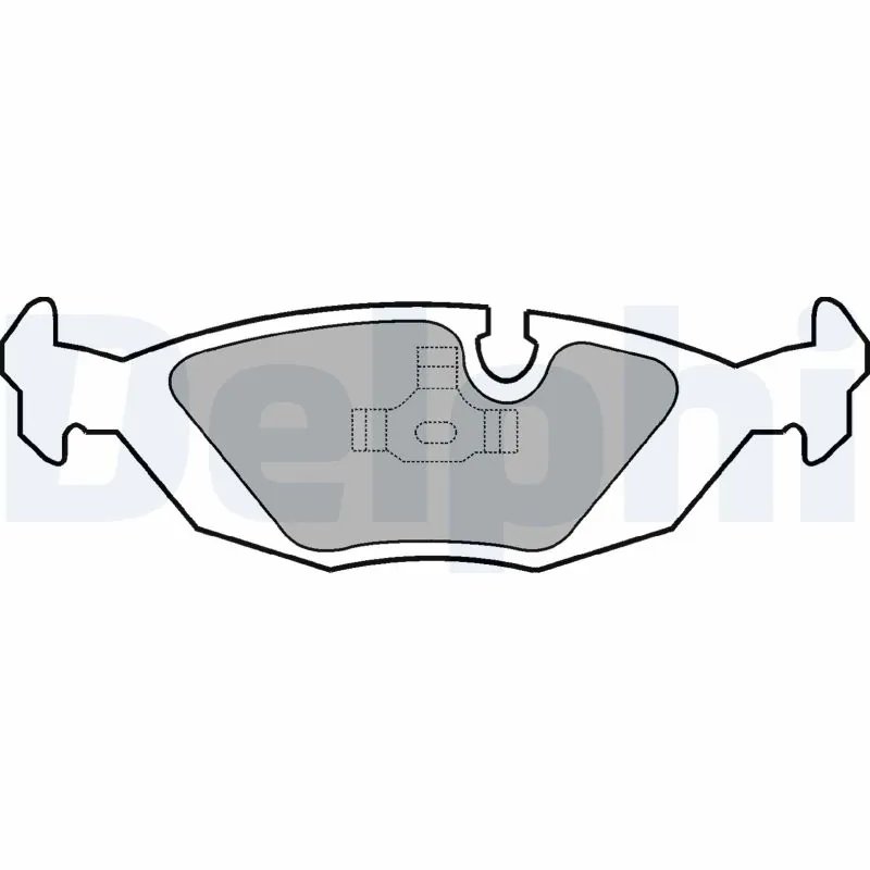 SET PLACUTE FRANA DELPHI LP576 - Compatibil cu SAAB, VOLVO