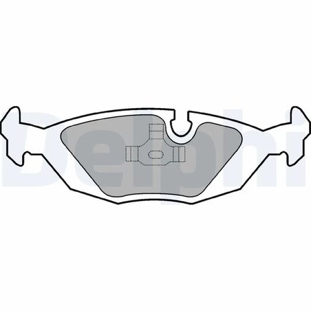 SET PLACUTE FRANA DELPHI LP576 - Compatibil cu SAAB, VOLVO