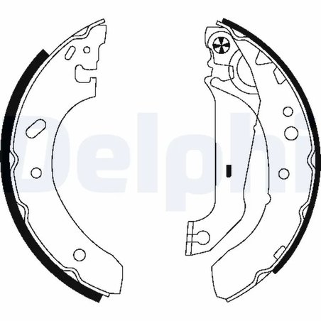 SET SABOTI FRANA DELPHI LS1783 - Compatibil cu FORD