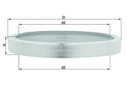 FILTRU AER KNECHT LX 61 - Compatibil cu MERCEDES-BENZ