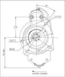 ELECTROMOTOR PRESTOLITE ELECTRIC M96R3019SE-A - Piesa auto compatibila cu mai multe marci